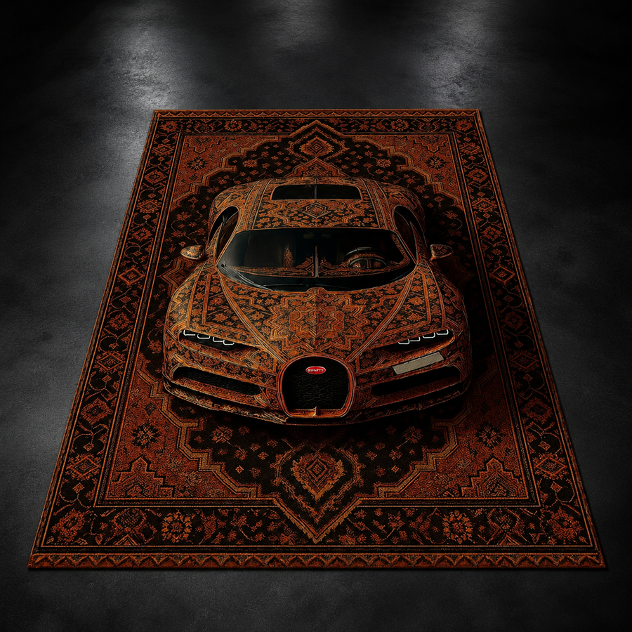 Bugatti Chiron Amber 3D Rug