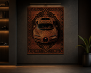Bugatti Chiron Amber 3D Rug