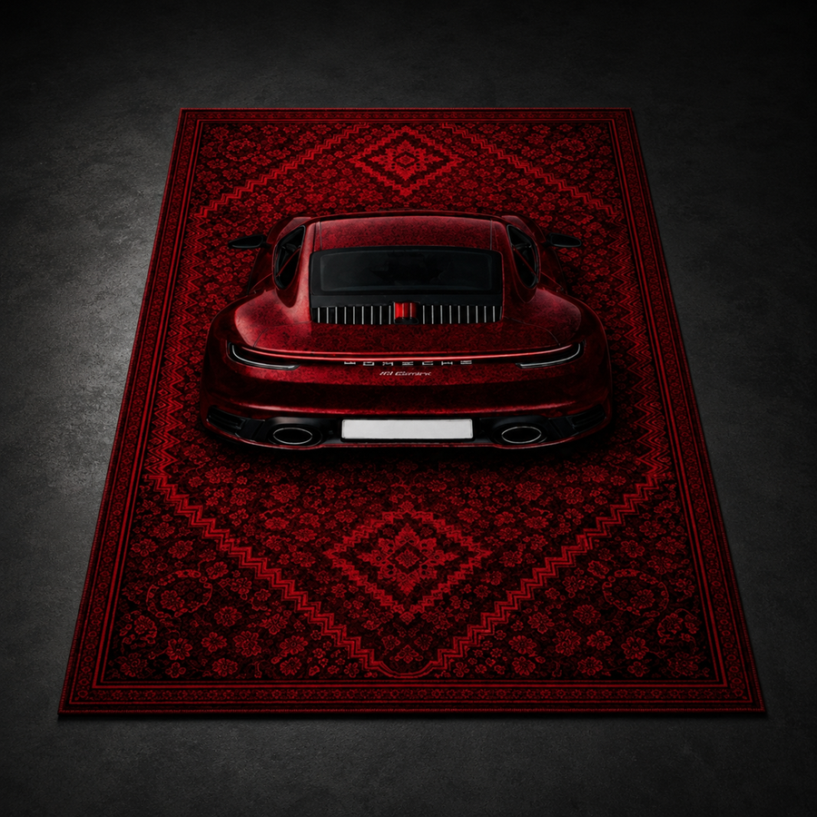 Porsche 911 Carrera 3D Rug