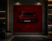 Porsche 911 Carrera 3D Rug